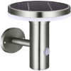 Muurlamp Solar 6W 2700K RVS met bewegingsmelder 2