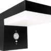 Wandlamp Solar 6W 2700K vierkant zwart met bewegingsmelder 3