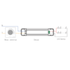 Driver Constantestroom 600mA 25-42VDC aansluitschema