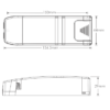 Driver Constantestroom 600mA 25-42VDC maten