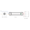 Driver Constantestroom 900mA 25-42VDC aansluitschema