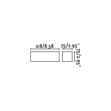 Faro Eaco-1 wandlamp maten