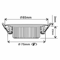 Spot slim 5W D2W maten