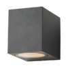 Wandlamp 1xGU10 IP44 vierkant antraciet