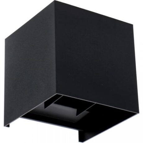 Wandlamp 10x10x10 2x3W 1800-2700K zwart