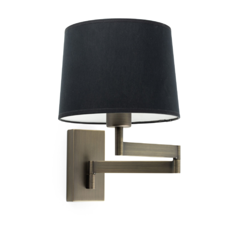 Wandlamp E27 Faro ARTIS bronze zwart