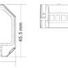 Dali dimming module 200W 1 kanaals naar Triac Fase afsnijding maten