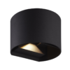 Wandlamp Rond 135x115x100mm 6W 3000K dimbaar zwart