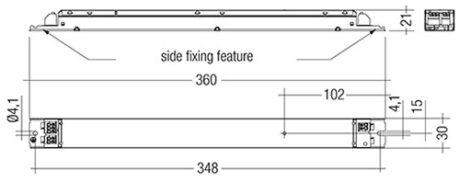 Led driver CS 81W 1300mA voor Linear-light maten