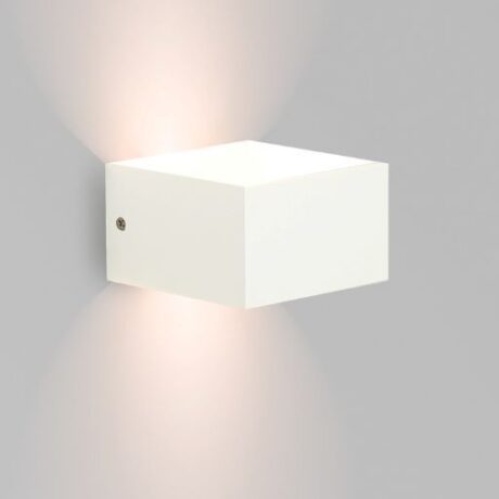 Wandlamp 10x10x6 6W 2000-3000K wit sfeer