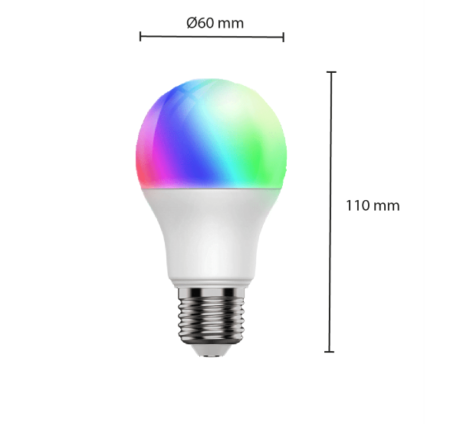 A60 E27 8,5W RGB+CCT Zigbee