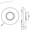 LED vloerdimmer zwart 0-50w-3