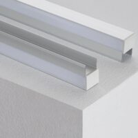 T-profiel 2m voor 18mm planken voor 2 led strips 28x20mm mat