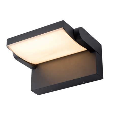 Buitenlamp 12,5w kantelbaar zwart