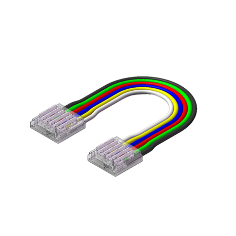 Ledstrip connector COB strip naar strip 6 pin 12mm 15cm