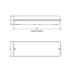 Noodverlichting 3W incl. pictogrammen maten